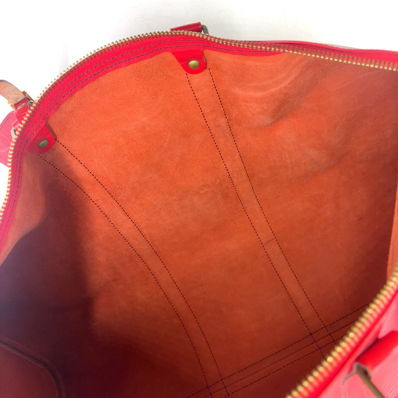 LOUIS VUITTON Keepall 55 Epi castilian red Boston bag