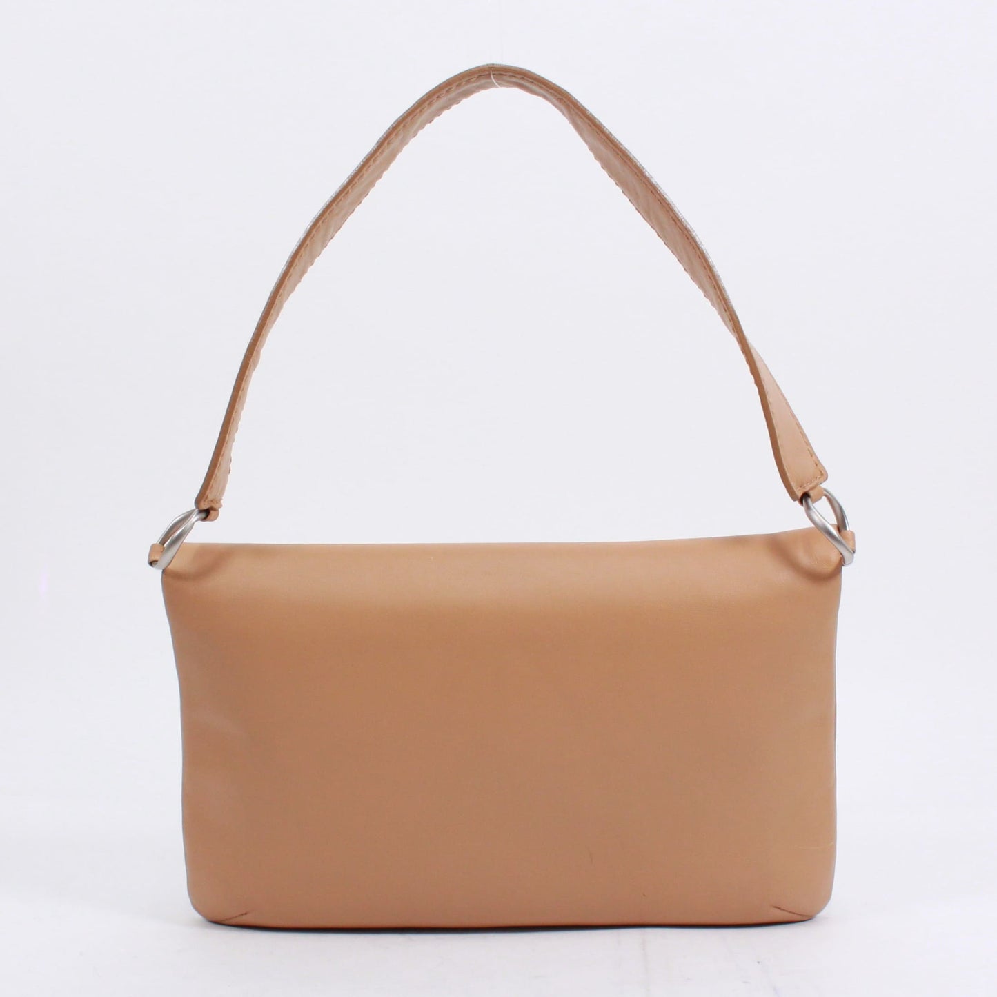 CHANEL 2.55 Chocolate Bar Shoulder Bag Beige Lambskin
