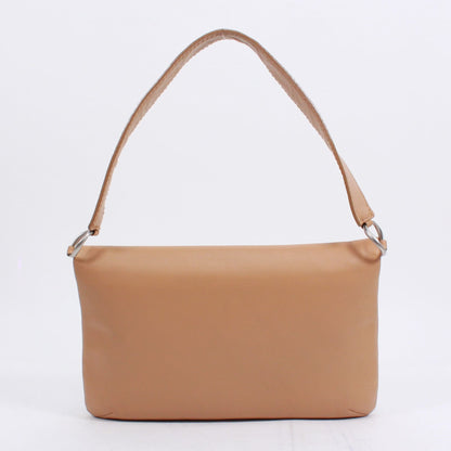 CHANEL 2.55 Chocolate Bar Shoulder Bag Beige Lambskin
