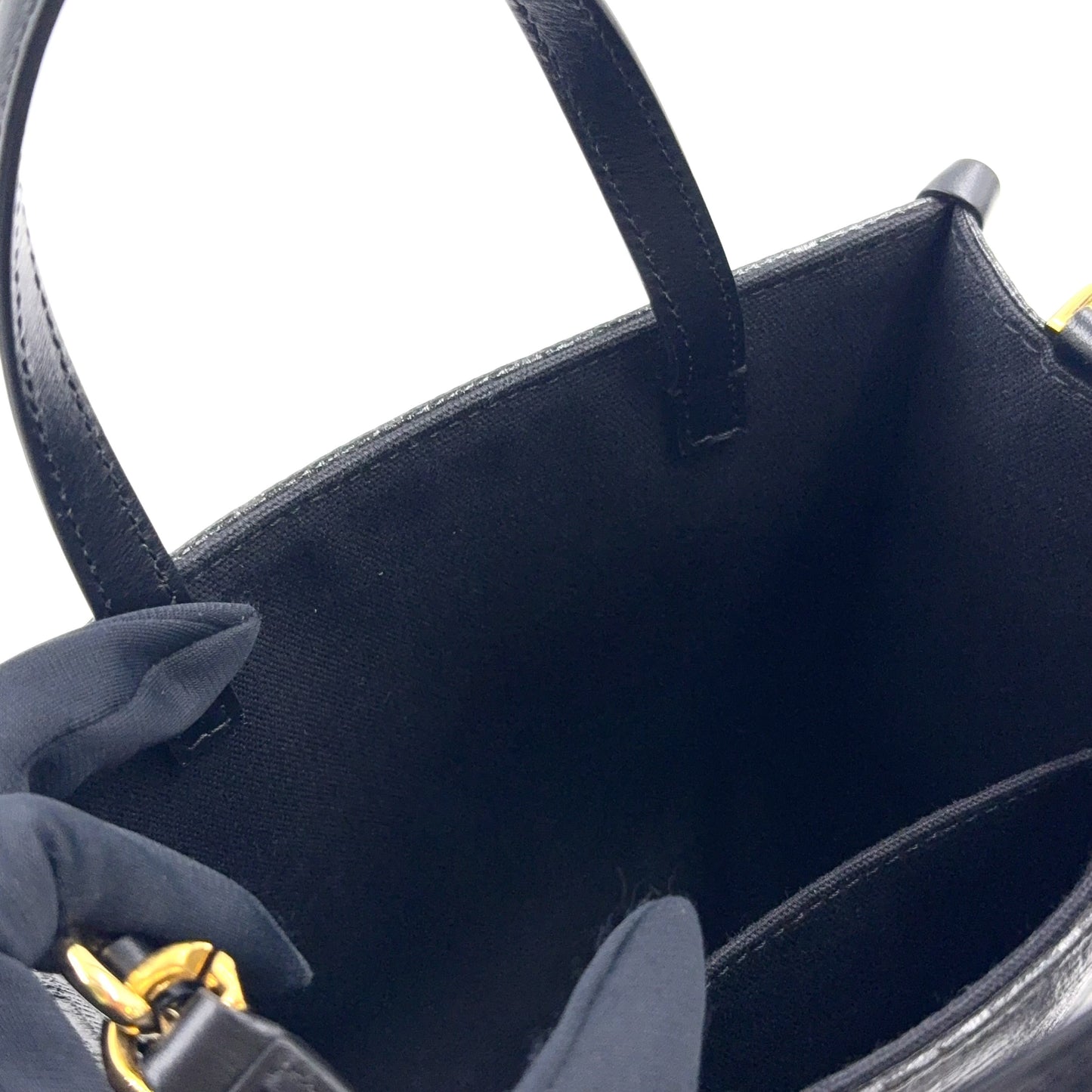 GIVENCHY G-Tote Handbag Black Leather