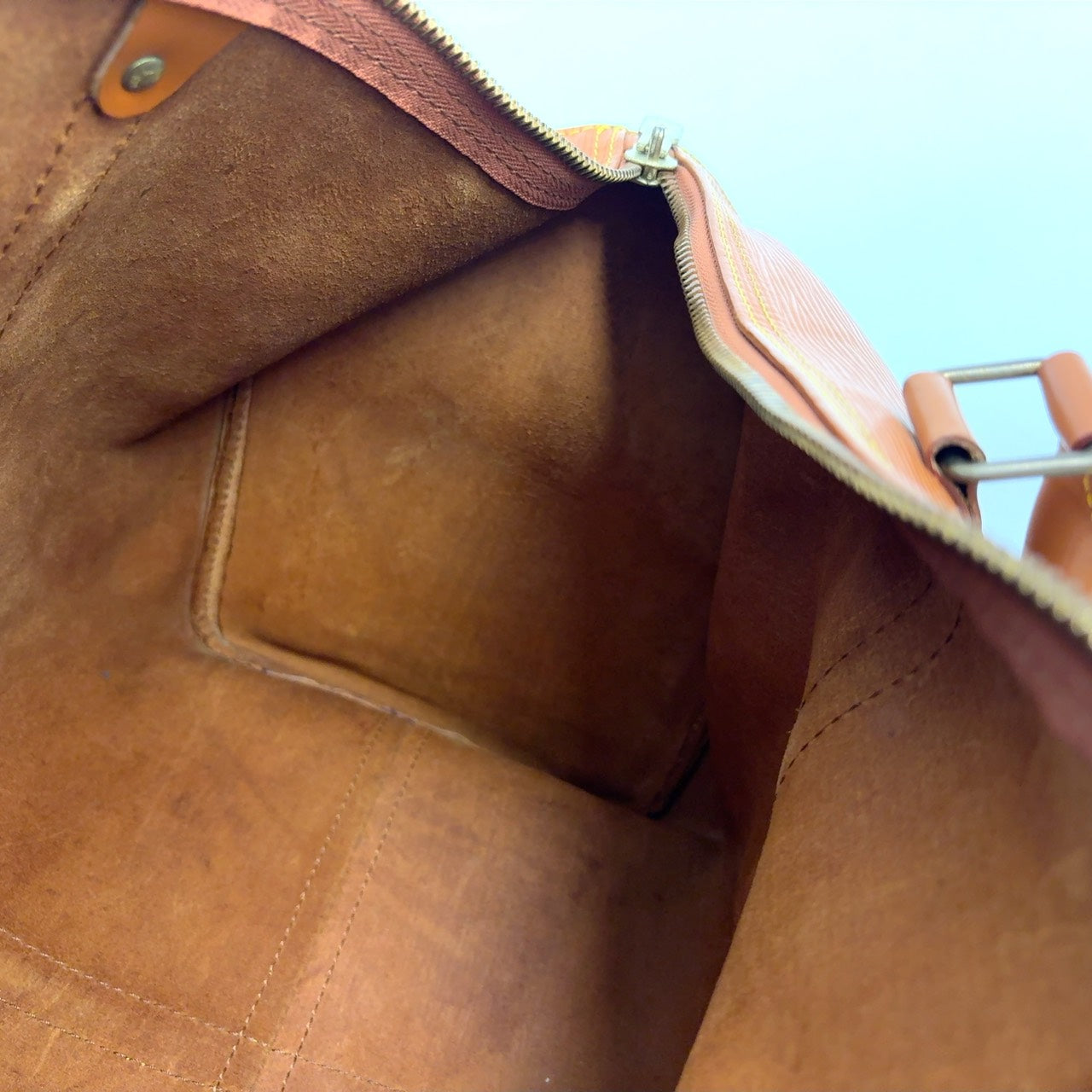 LOUIS VUITTON Keepall 45 Epi zipang gold Boston bag
