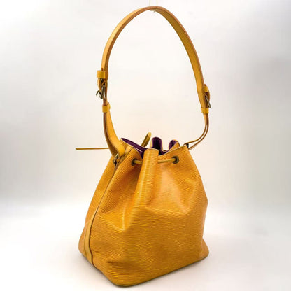 LOUIS VUITTON Petit Noe Epi tassi yellow Shoulder bag