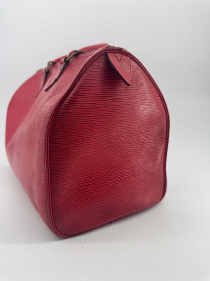 LOUIS VUITTON SPEEDY 35 CUIR EPI ROUGE