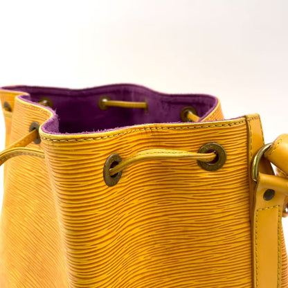 LOUIS VUITTON Petit Noe Epi tassi yellow Shoulder bag