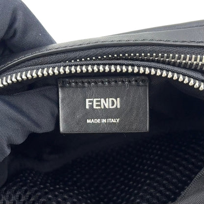 FENDI Body Bag cuir et nylon jaune et noir