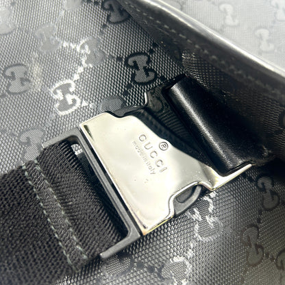 GUCCI GG Imprimé Shoulder Bag noir cuir