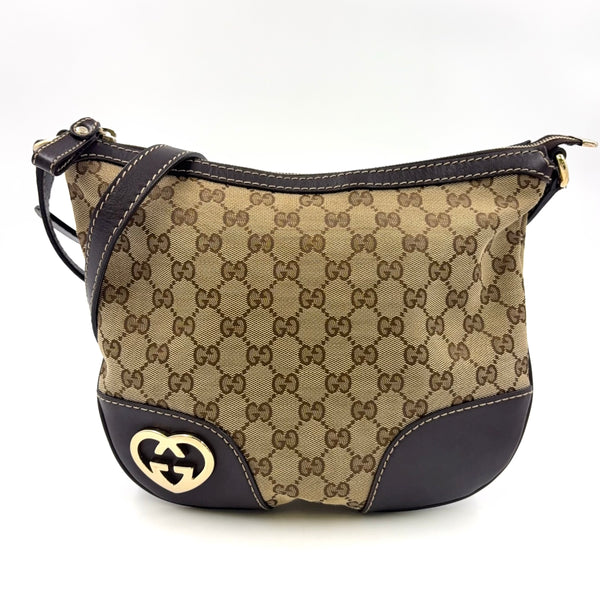 GUCCI GG canvas lovely heart Shoulder bag — vue 2