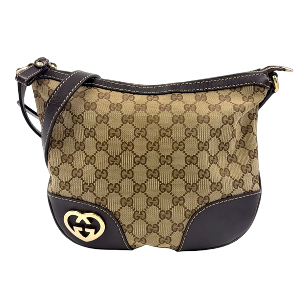 GUCCI GG canvas lovely heart Shoulder bag