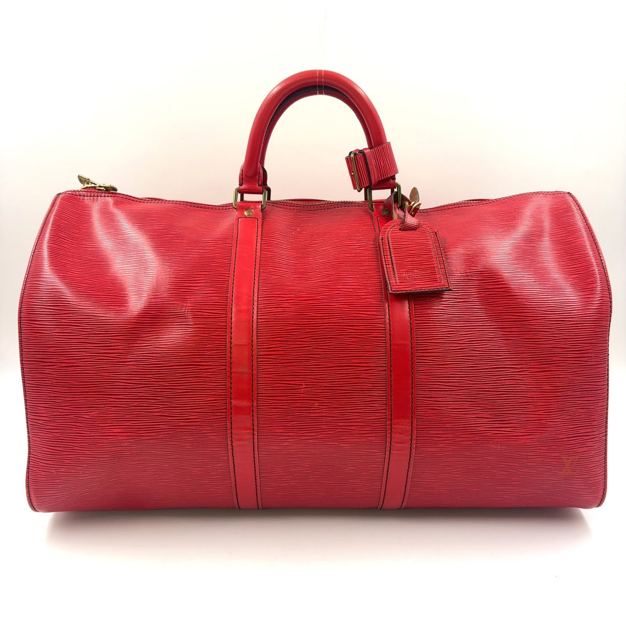 LOUIS VUITTON Keepall 55 Epi castilian red Boston bag