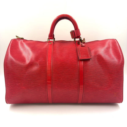 LOUIS VUITTON Keepall 55 Epi castilian red Boston bag