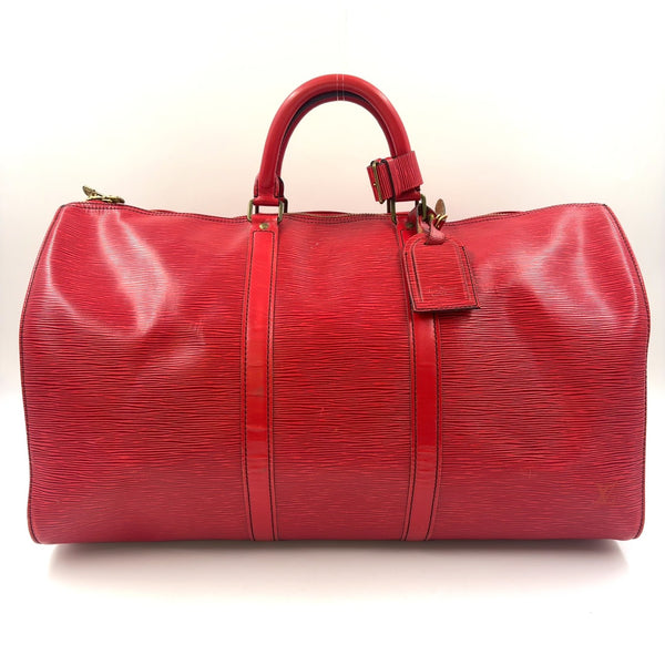 LOUIS VUITTON Keepall 55 Epi castilian red Boston bag — vue 2