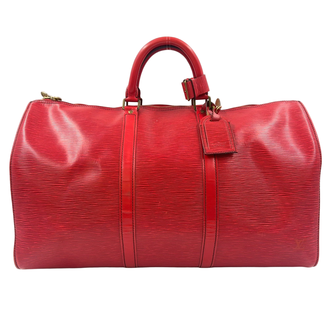 LOUIS VUITTON Keepall 55 Epi castilian red Boston bag