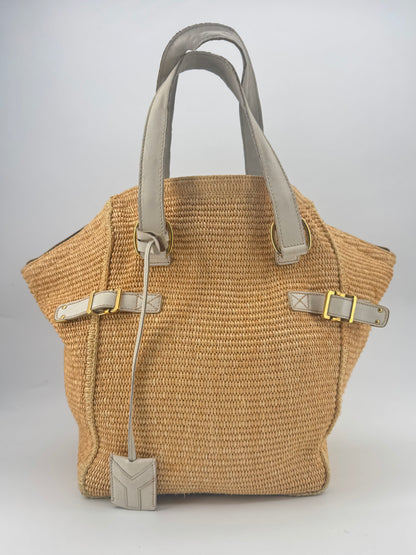 SAINT LAURENT CABAS EN RAPHIA