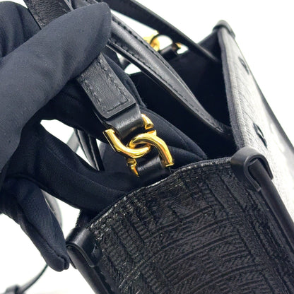 GIVENCHY G-Tote Handbag Black Leather