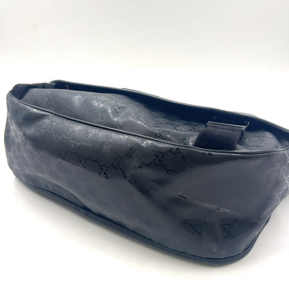 GUCCI GG Imprimé Shoulder Bag noir cuir
