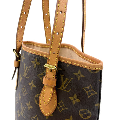 LOUIS VUITTON Bucket PM monogram Pouch