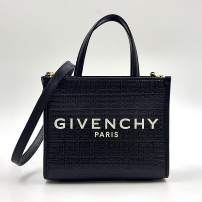 GIVENCHY G-Tote Handbag Black Leather