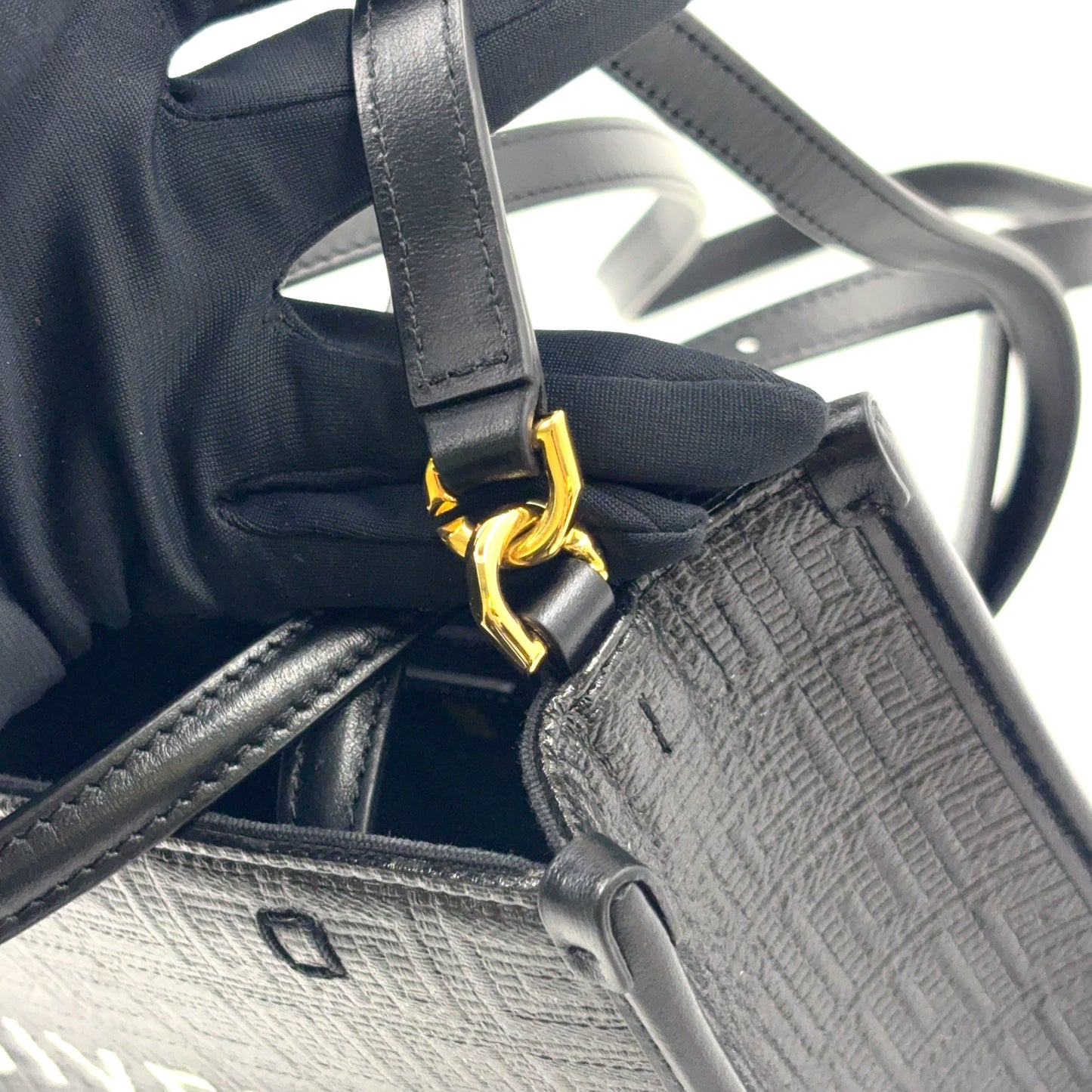 GIVENCHY G-Tote Handbag Black Leather