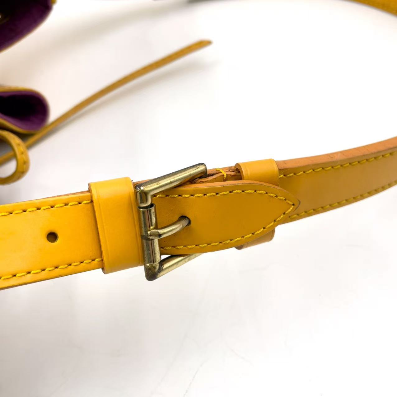LOUIS VUITTON Petit Noe Epi tassi yellow Shoulder bag