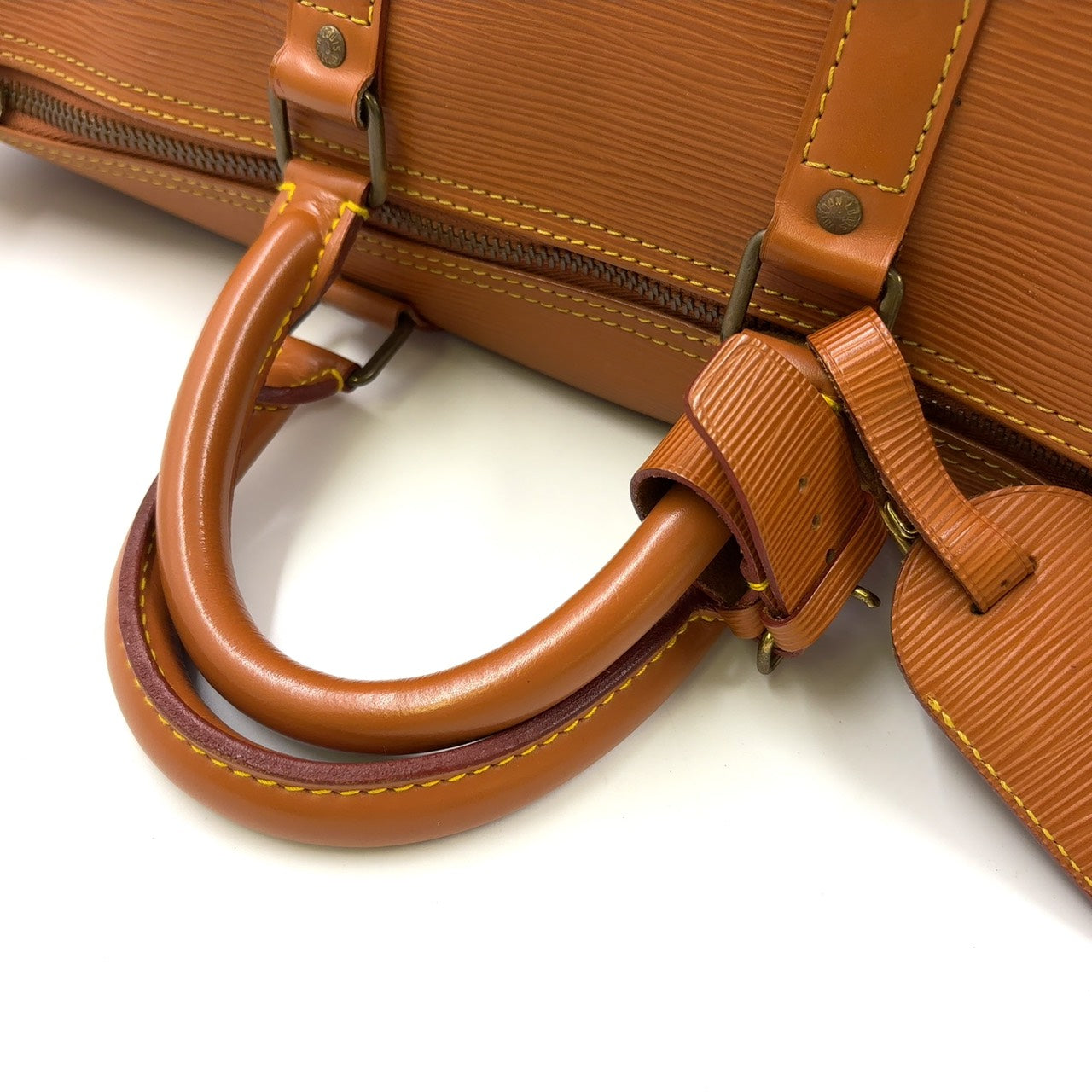 LOUIS VUITTON Keepall 45 Epi zipang gold Boston bag
