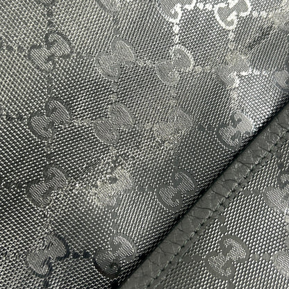 GUCCI GG Imprimé Shoulder Bag noir cuir