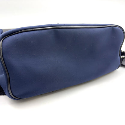 DIOR Bee Motion Backpack Navy Nylon Black Leather