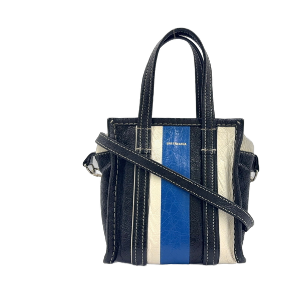 BALENCIAGA Bazaar Shopper 2WAY Leather Tricolore