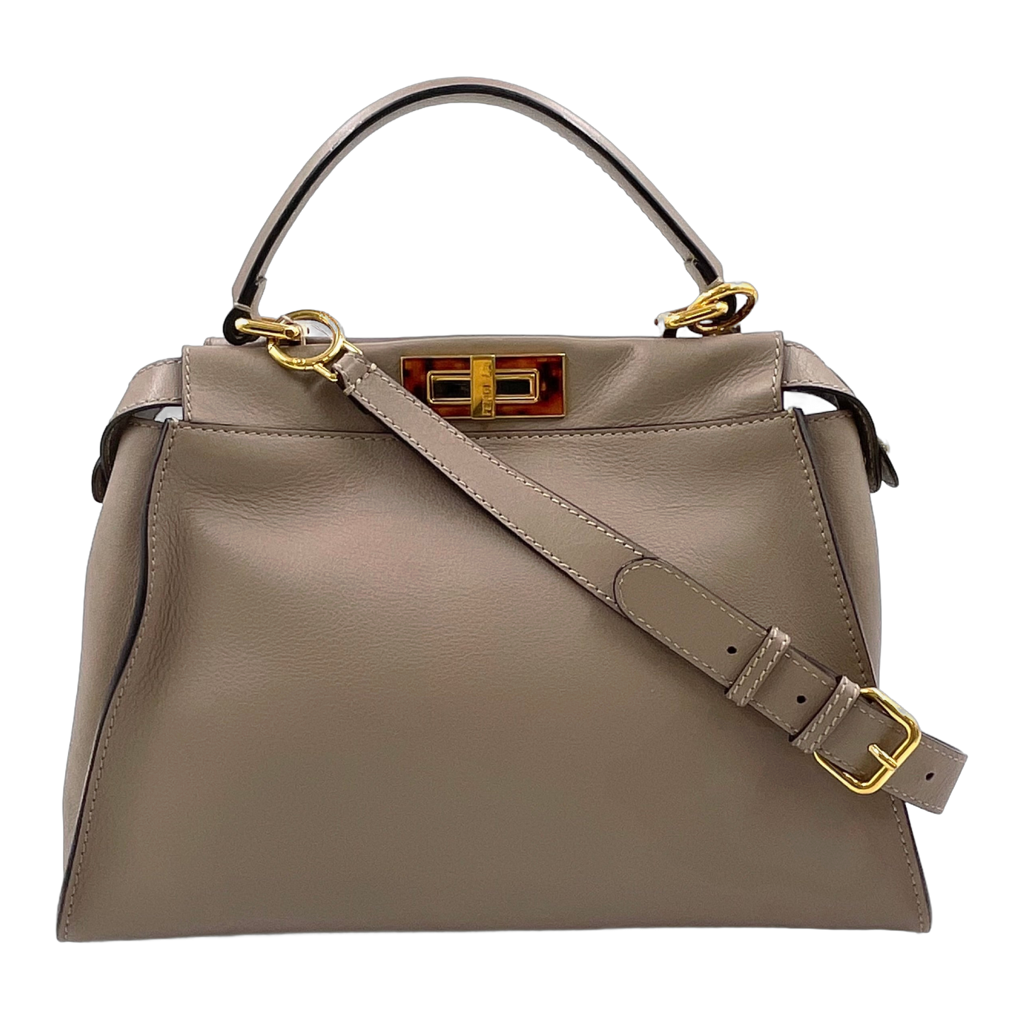 FENDI Peekaboo Regular Selleria Beige