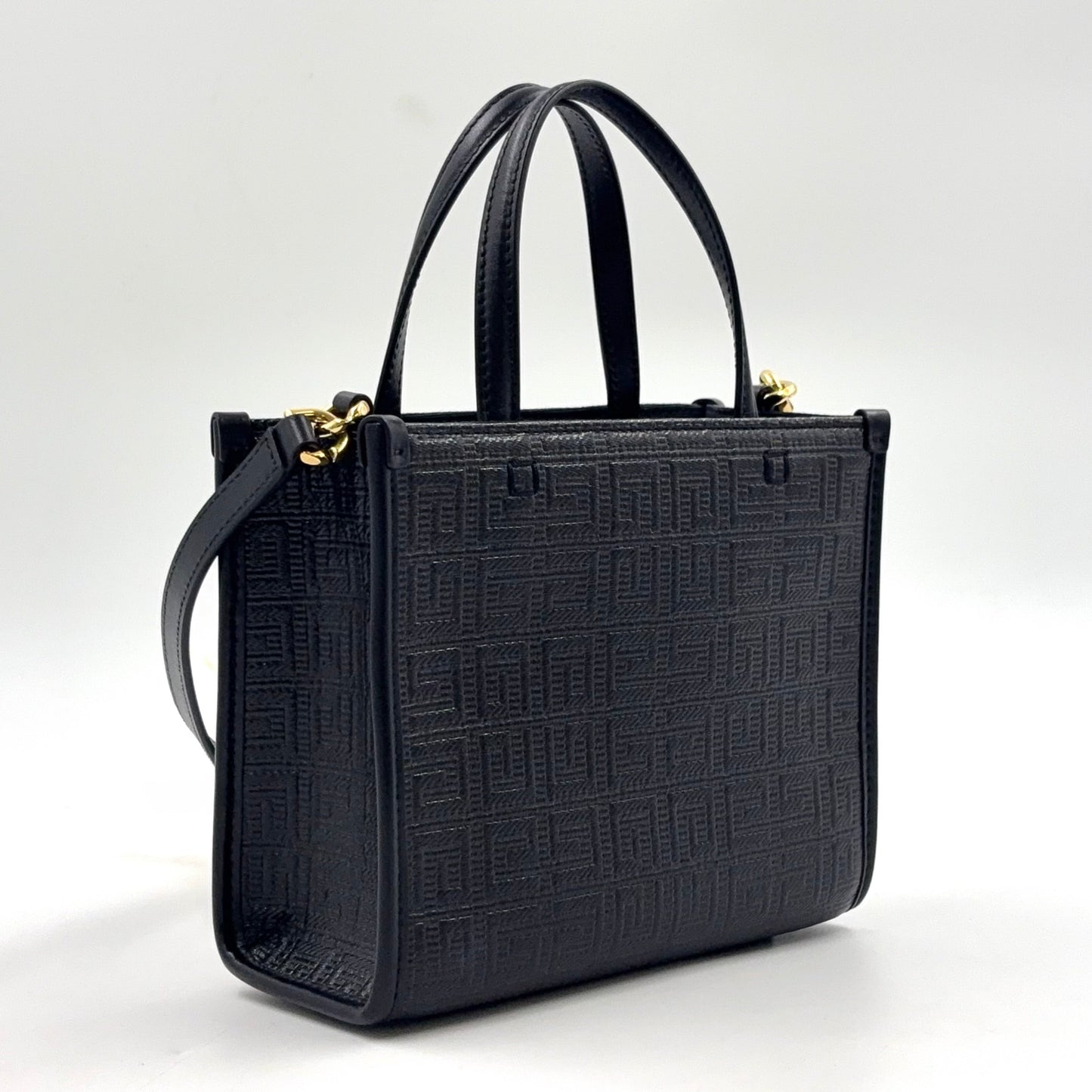 GIVENCHY G-Tote Handbag Black Leather