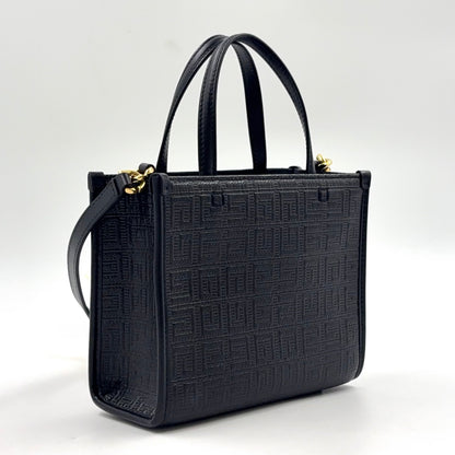 GIVENCHY G-Tote Handbag Black Leather