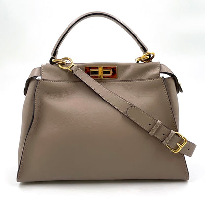 FENDI Peekaboo Regular Selleria Beige