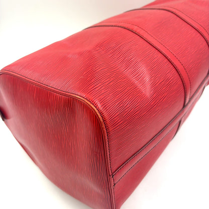 LOUIS VUITTON Keepall 55 Epi castilian red Boston bag