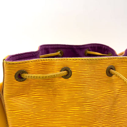 LOUIS VUITTON Petit Noe Epi tassi yellow Shoulder bag