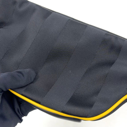 FENDI Body Bag cuir et nylon jaune et noir