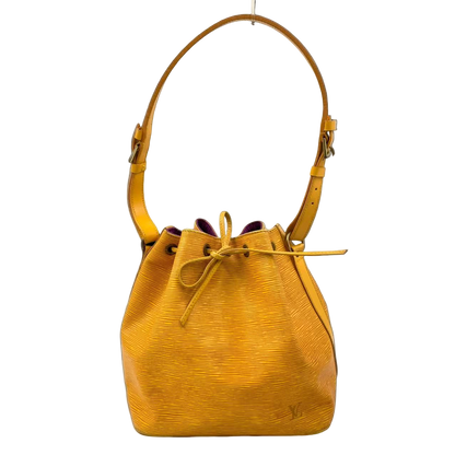 LOUIS VUITTON Petit Noe Epi tassi yellow Shoulder bag