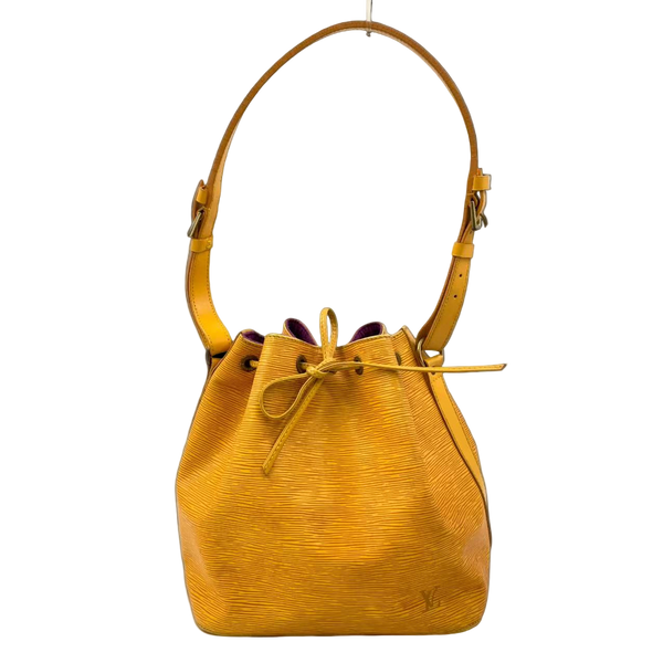 LOUIS VUITTON Petit Noe Epi tassi yellow Shoulder bag