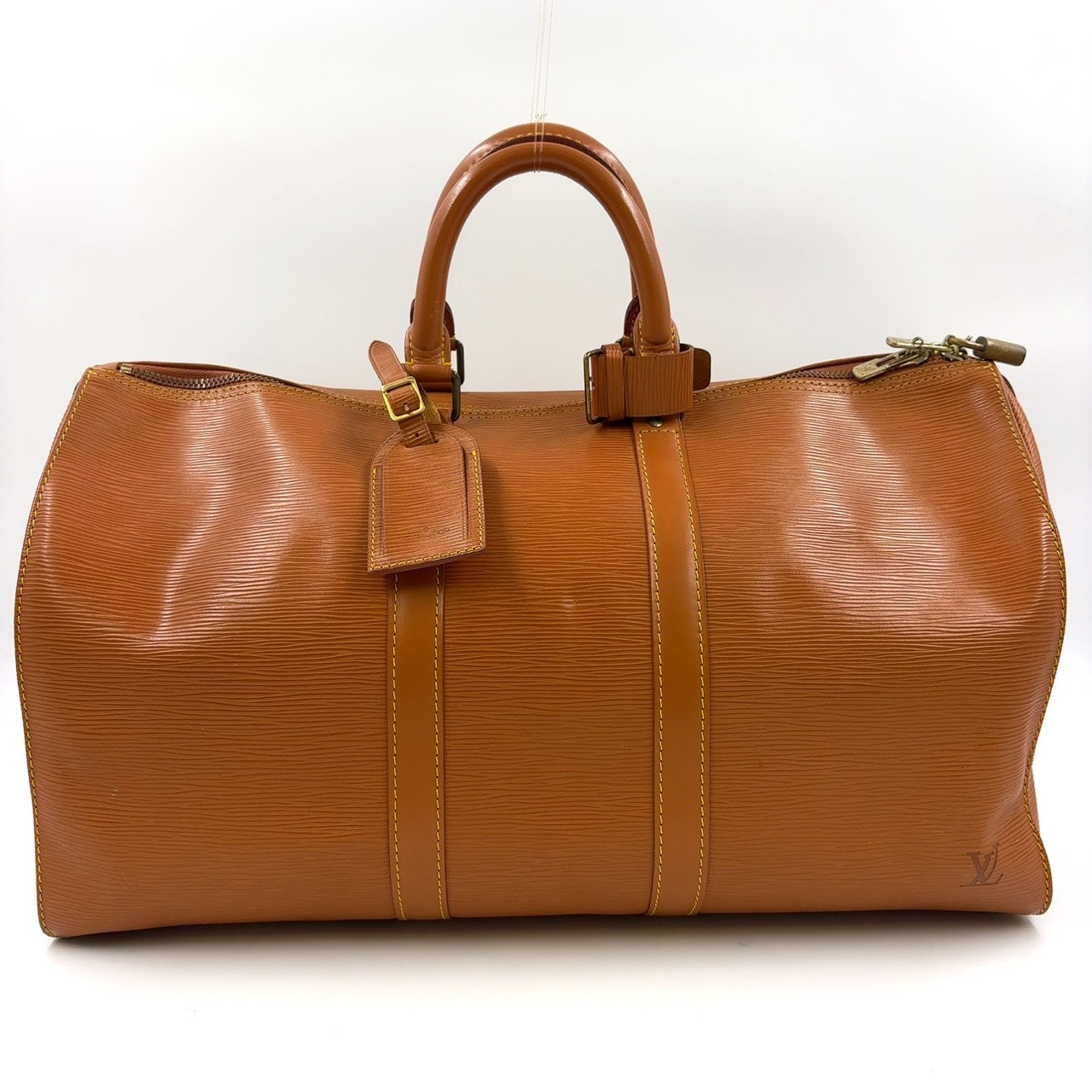 LOUIS VUITTON Keepall 45 Epi zipang gold Boston bag