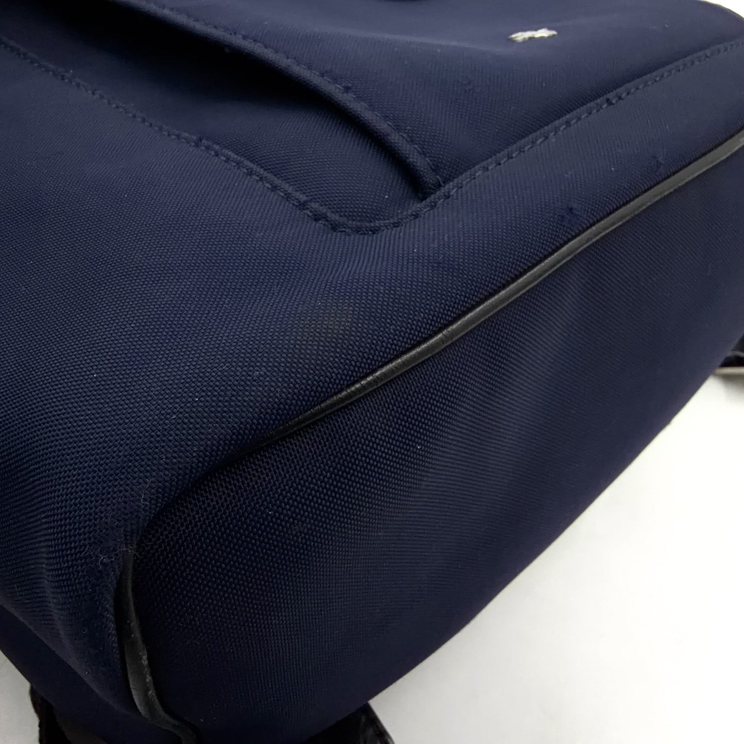 DIOR Bee Motion Backpack Navy Nylon Black Leather