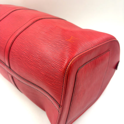 LOUIS VUITTON Keepall 55 Epi castilian red Boston bag