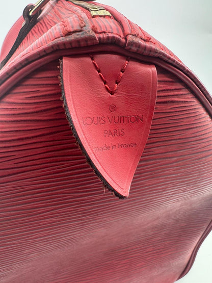 LOUIS VUITTON SPEEDY 35 CUIR EPI ROUGE